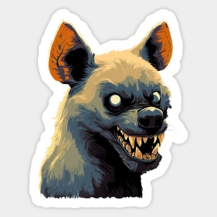 Zambia hyena Sticker